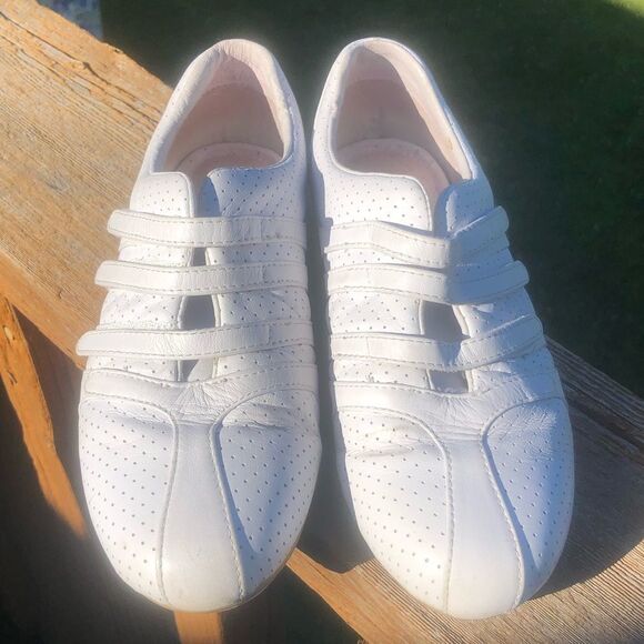 Lacoste Illusion white slip on casual athletic sneakers size 5 - Picture 2 of 12